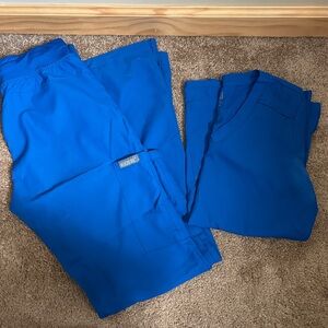 Med Couture Royal Blue Women's Scrub Set